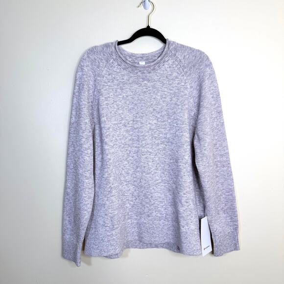 NEW Lululemon Boxy Sweater Womens XL Cotton-Blend Roll NeckPink Relaxed Fit $128 - Picture 2 of 6